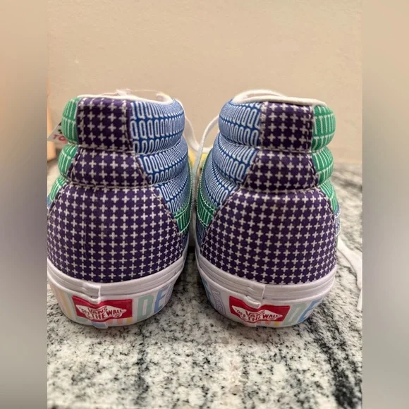 Vans Pride Sneakers - Red, Yellow, Blue, Green Rainbow Pride - Picture 3 of 5